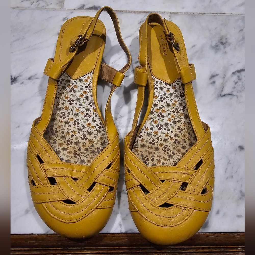 Yellow Close Toe Sandals
